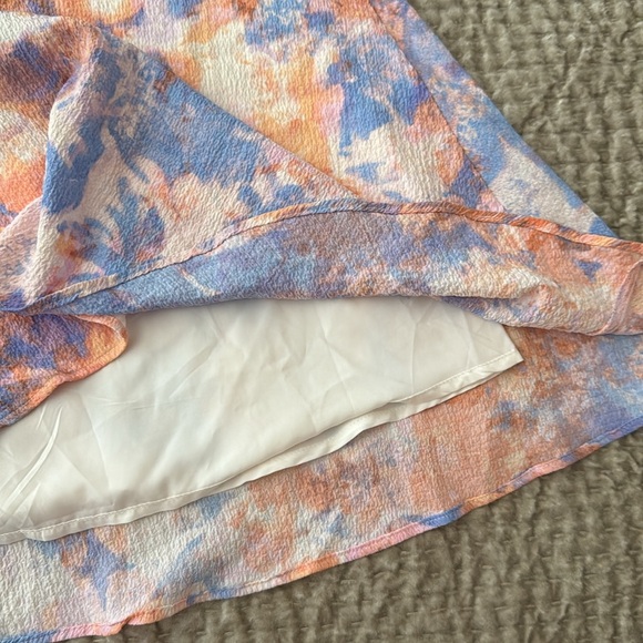 NWT - BCBGENERATION - Molly Puff Sleeve Midi Dress In Abstract Tie Dye - L - Picture 9 of 12